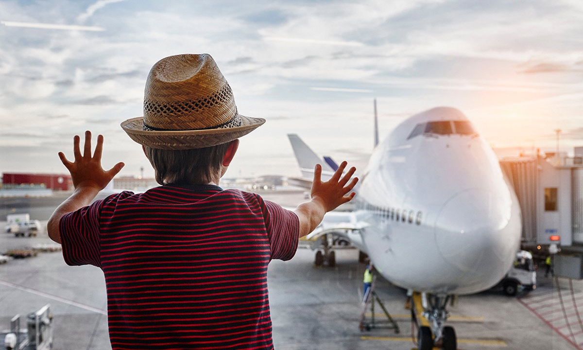 travel by plane with children