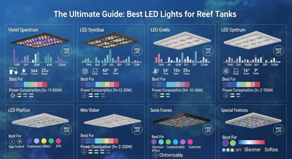 reef tank LED lighting spectrum for healthy corals